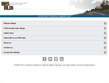 Tablet Screenshot of iihs.org