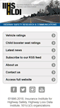Mobile Screenshot of m.iihs.org